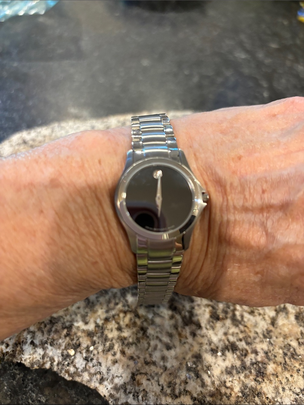 Movado ladies stainless steel watch